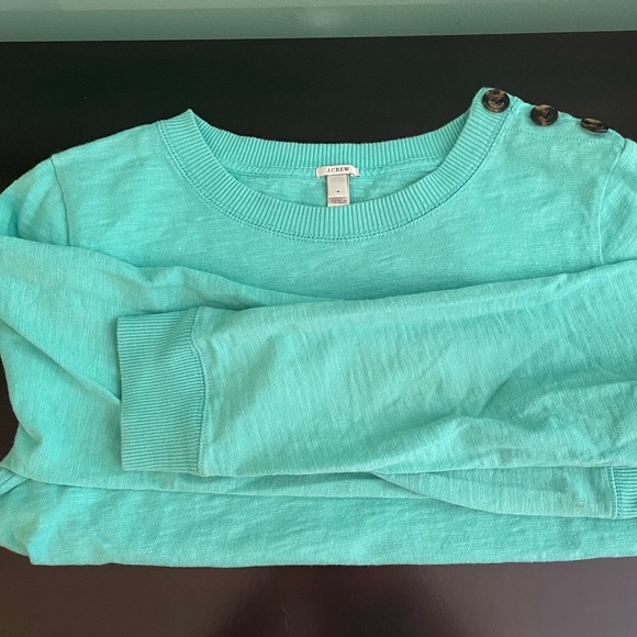 J. Crew Button Shoulder Sweatshirt - Picture 8 of 10